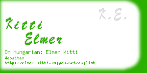 kitti elmer business card